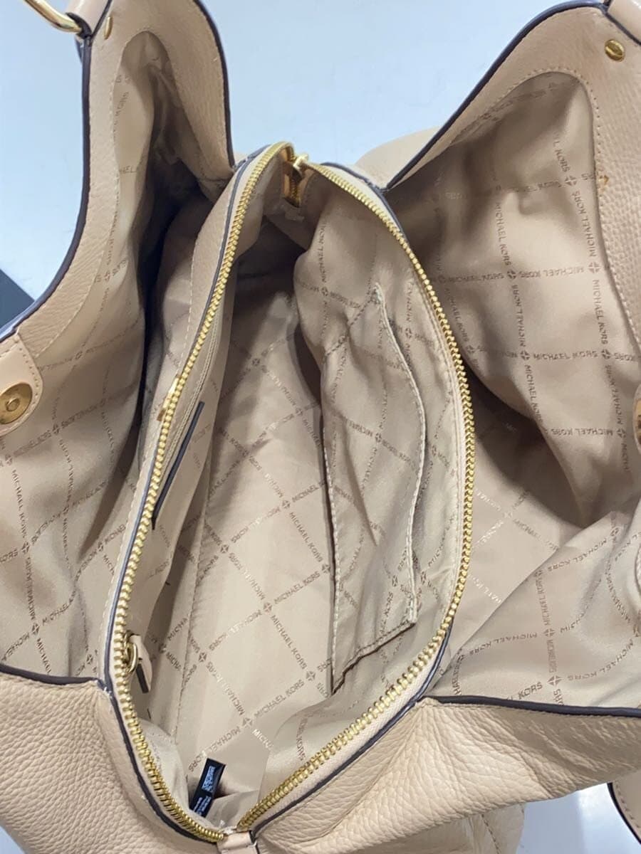 MICHAEL KORS tote bag leather beige plain AB-2301 6