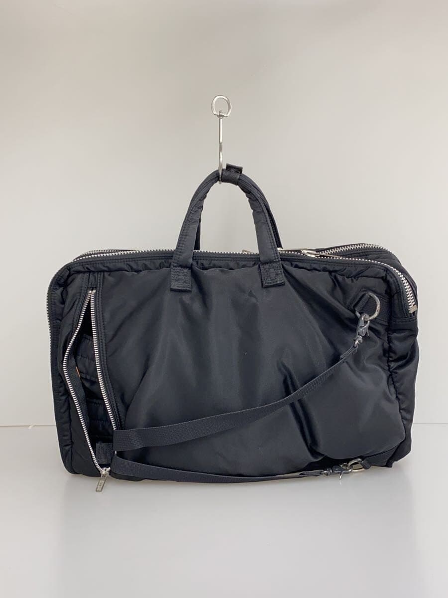 PORTER briefcase nylon BLK plain 622-66672 shoulder strap missing scratches 3