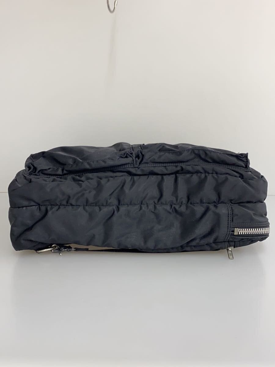 PORTER briefcase nylon BLK plain 622-66672 shoulder strap missing scratches 4