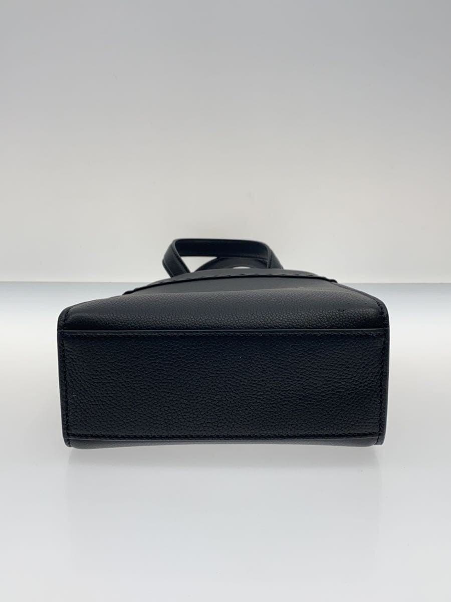 FENDI Shoulder Bag Leather Black 4