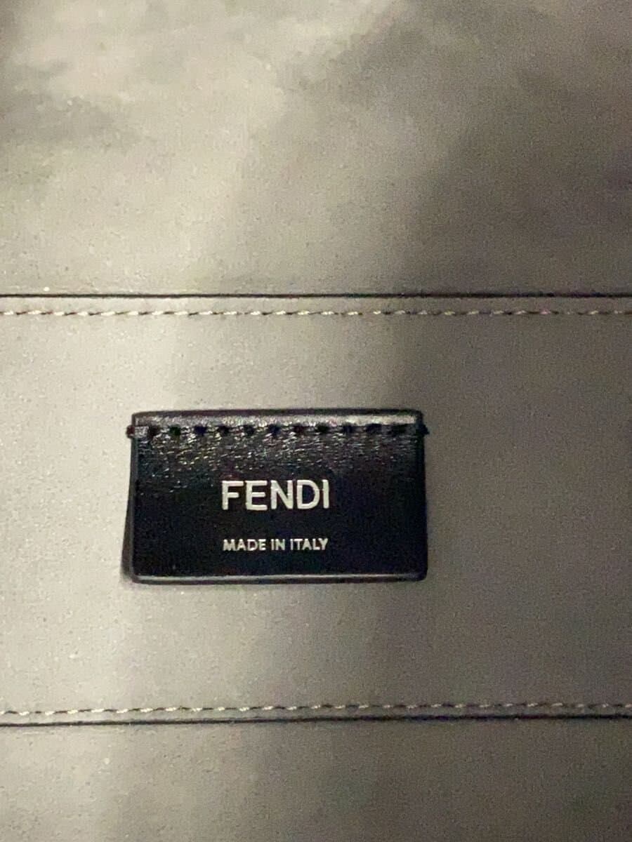FENDI Shoulder Bag Leather Black 5
