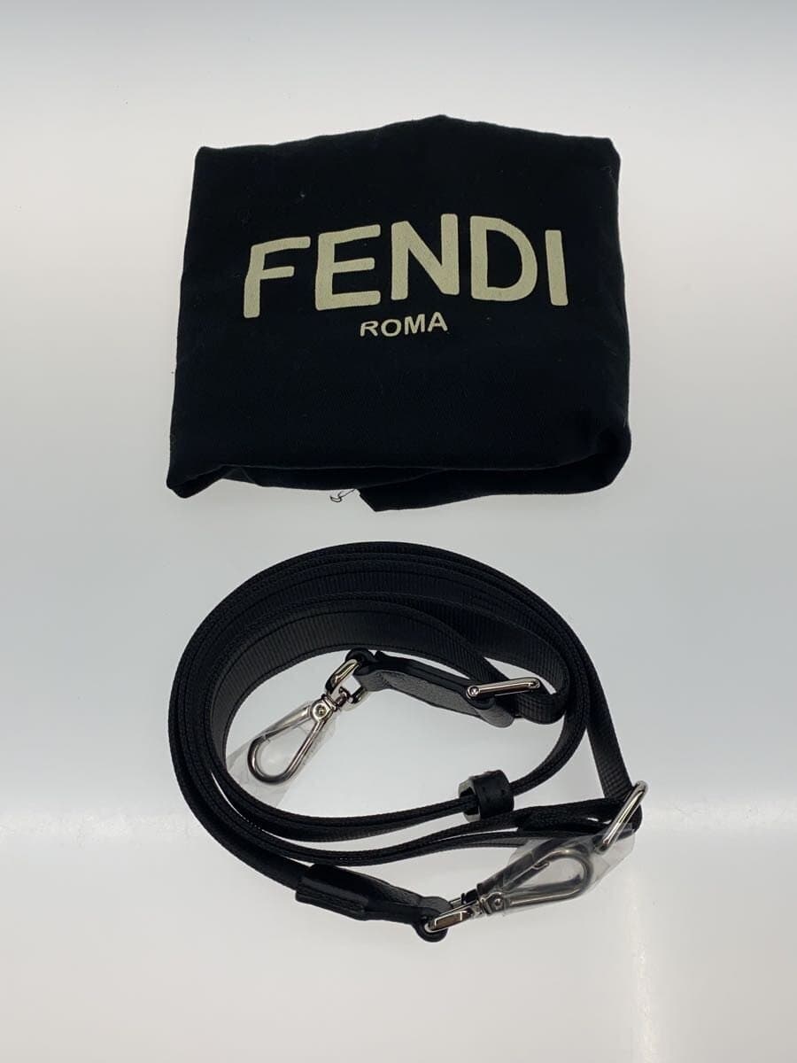 FENDI Shoulder Bag Leather Black 7