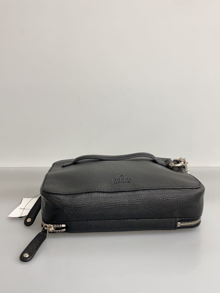 GUCCI Second Bag Leather Black 256076 4