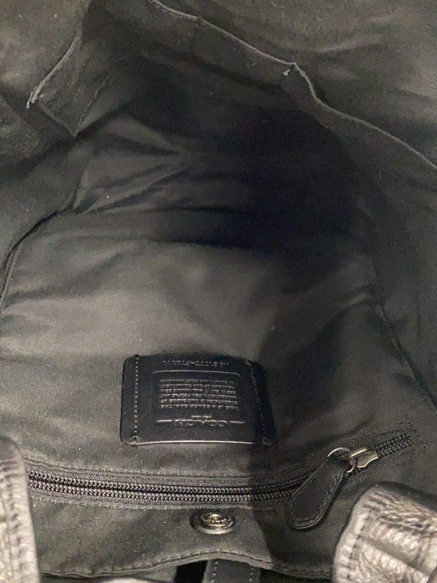 COACH Backpack Leather BLK F72311 6