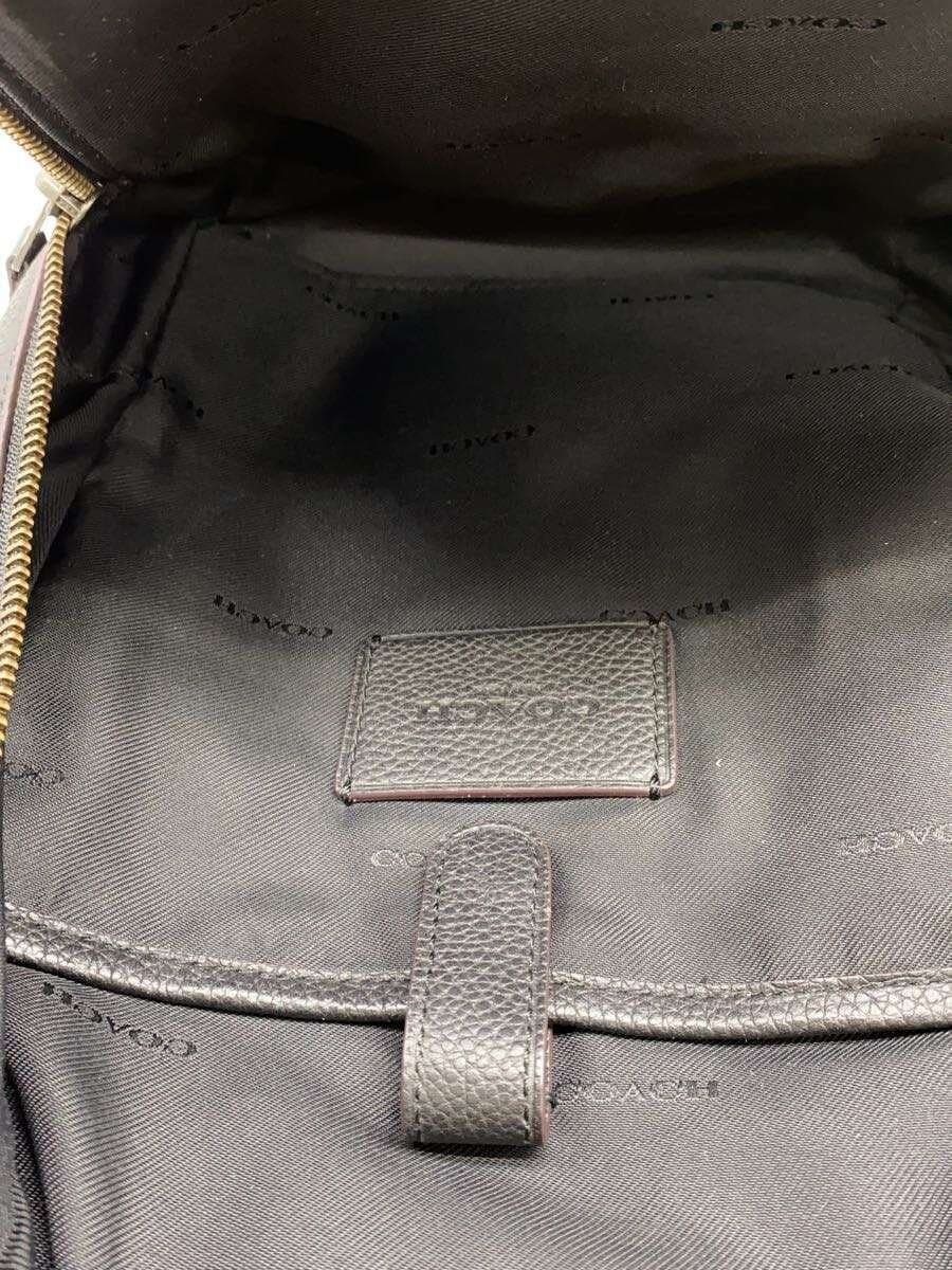 COACH Crossbody Leather Black 6