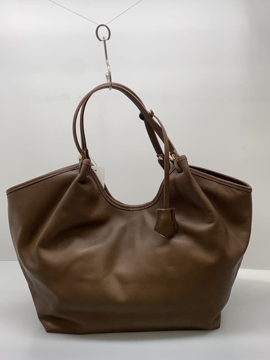 Other Brand x SLOBE IENA(IENA SLOBE)ANTONELLO MASI Tote Bag Cowhide Brown Solid 26-092-913-0016-1-0 3