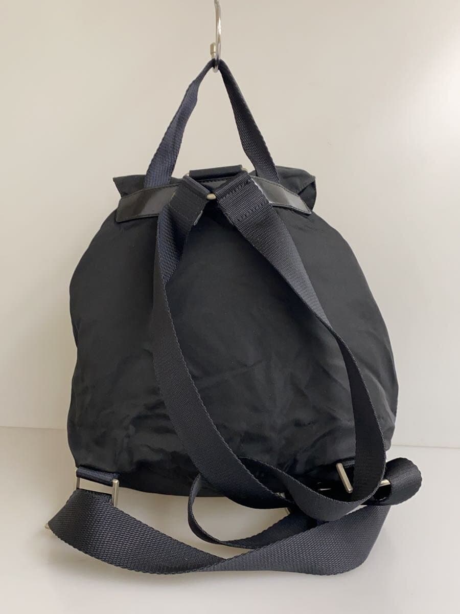 PRADA Backpack Nylon BLK Solid Backpack 3