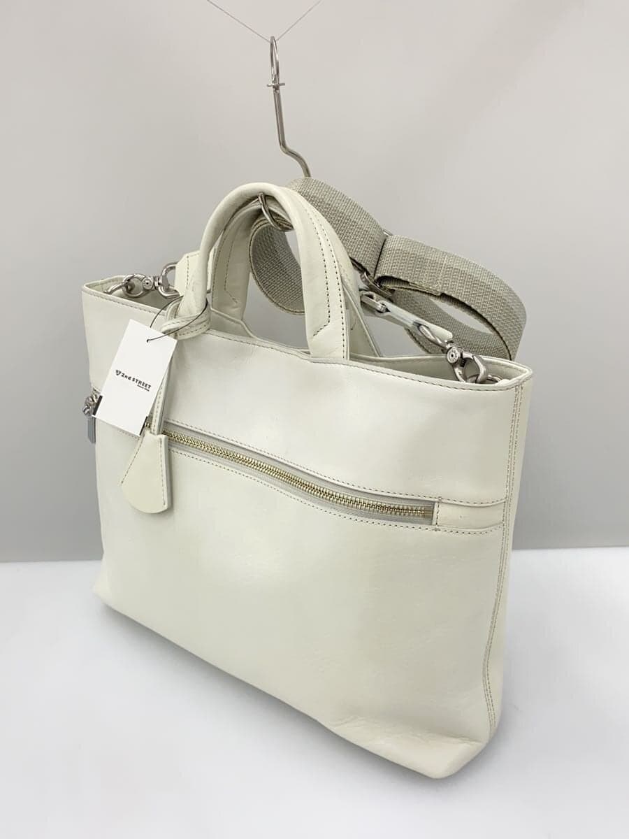 aniary tote bag leather GRY plain 2