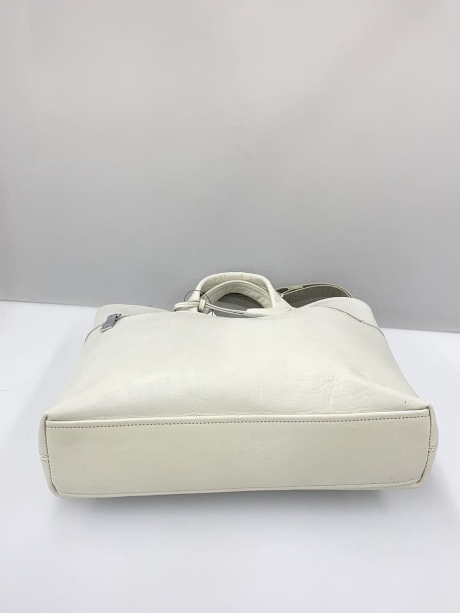 aniary tote bag leather GRY plain 4