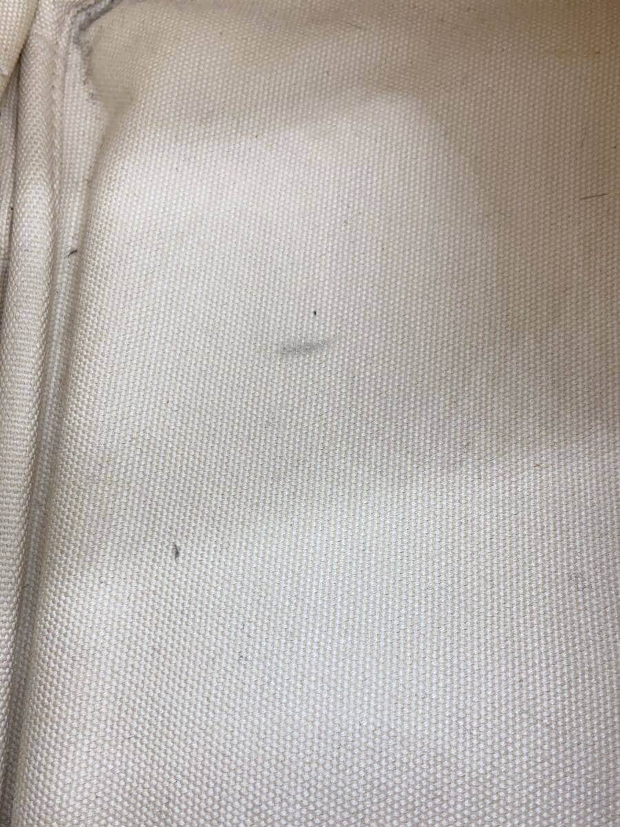 PRADA Tote Bag Canvas BEG 8