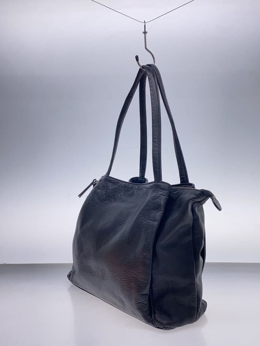 HALEINE Tote Bag Cowhide BLK Plain 07000295 2