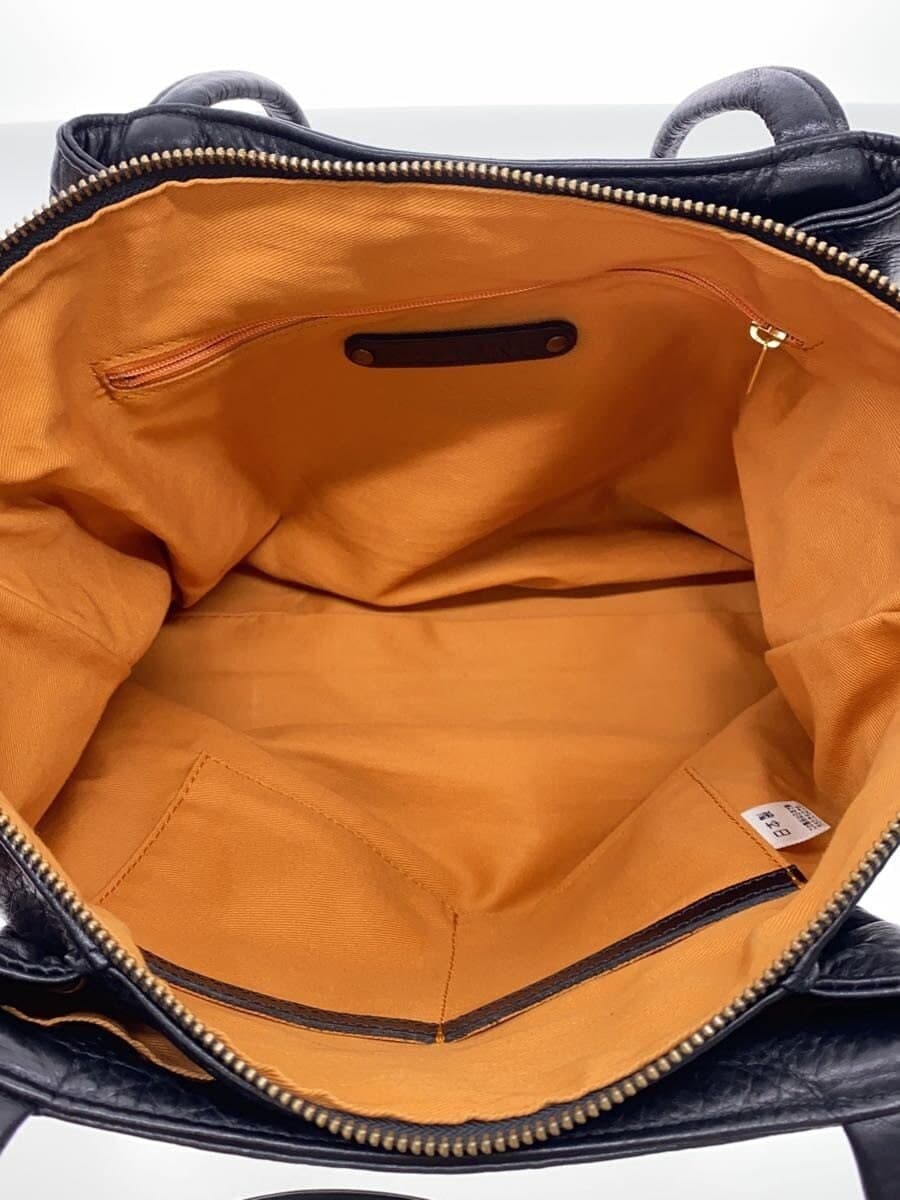 HALEINE Tote Bag Cowhide BLK Plain 07000295 6