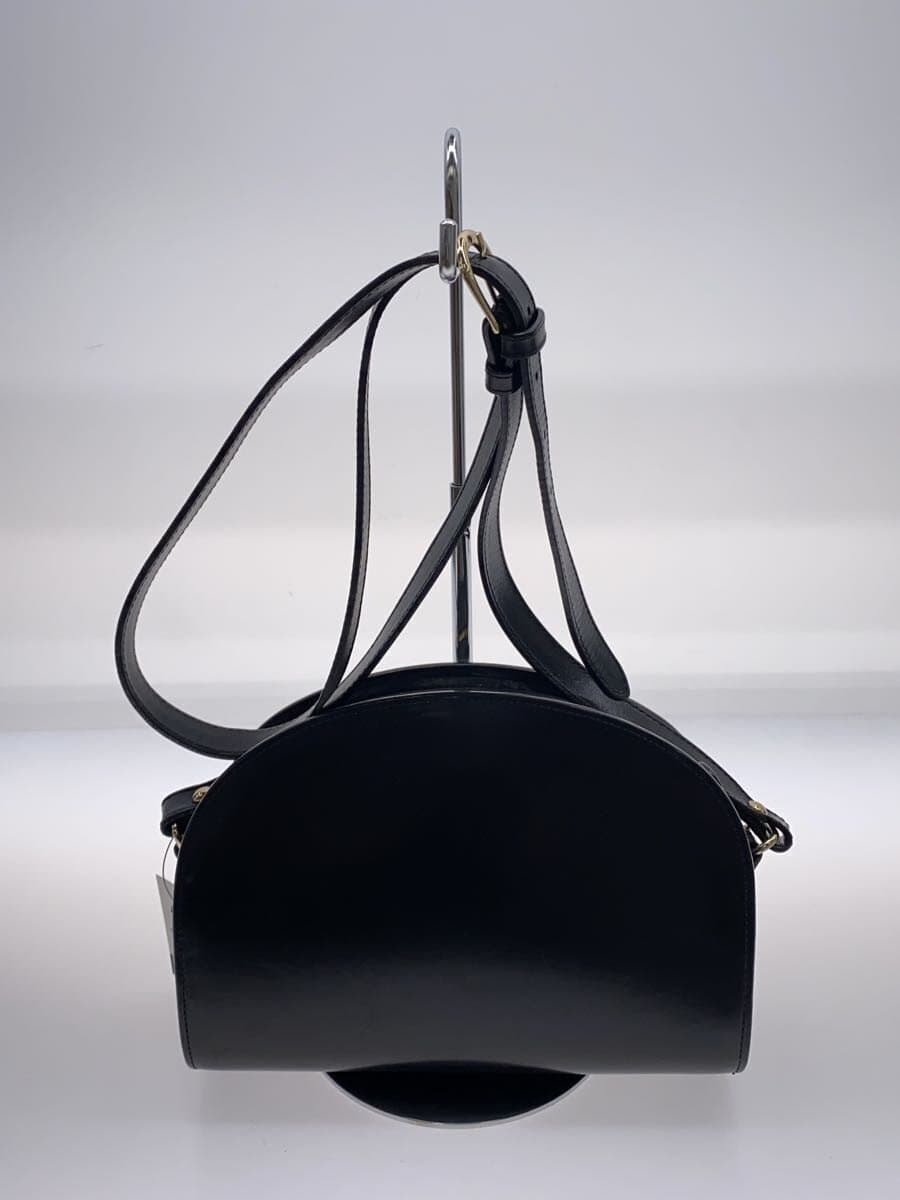A.P.C. Half Moon Used Shoulder Bag Leather BLK 3