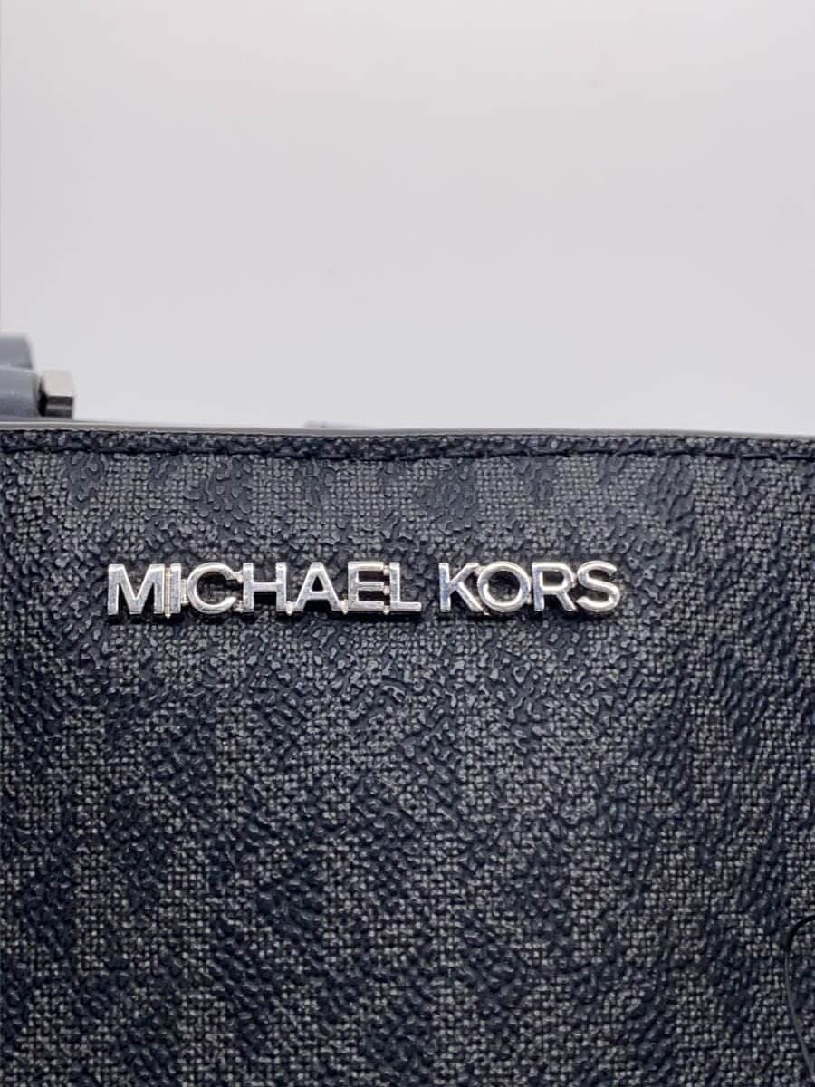MICHAEL KORS handbag leather GRY all-over pattern 35F9SKFS1V043 5