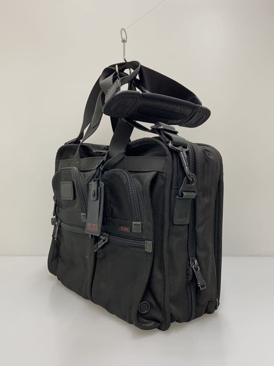 TUMI Briefcase Canvas Black Solid Color 2