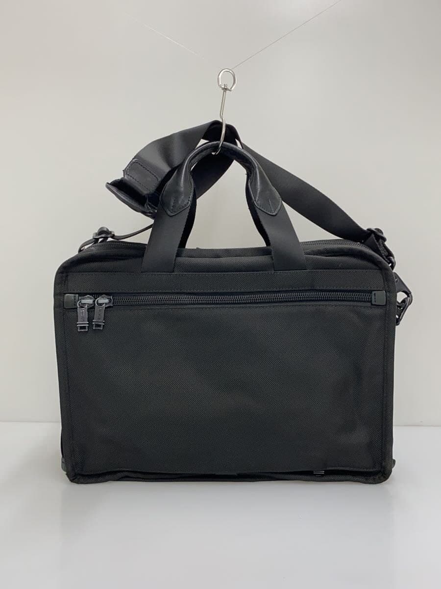 TUMI Briefcase Canvas Black Solid Color 3