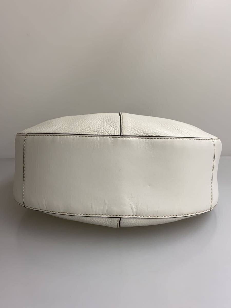 FURLA Tote Bag Leather White Solid Color WB00873 4