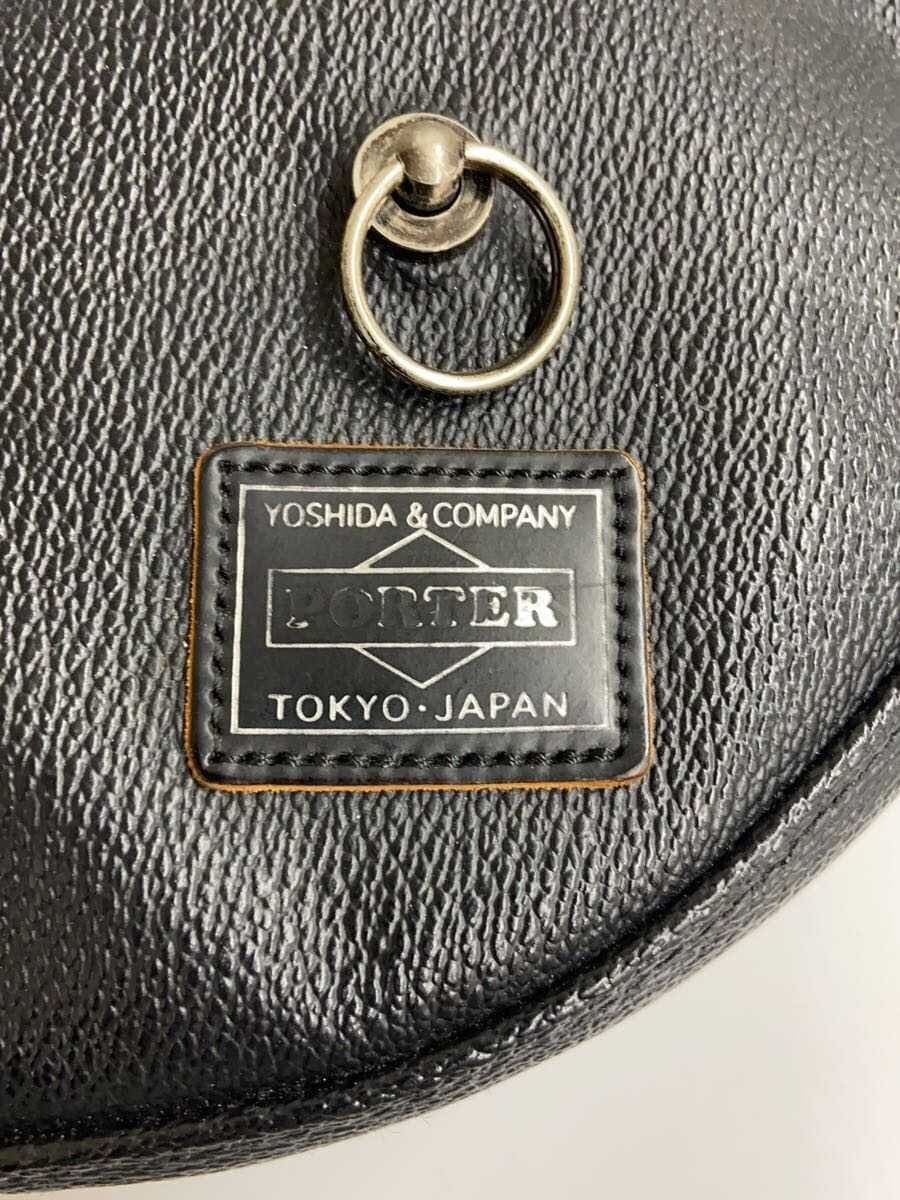 PORTER × JAM HOME MADE Shoulder Bag Leather Black 5