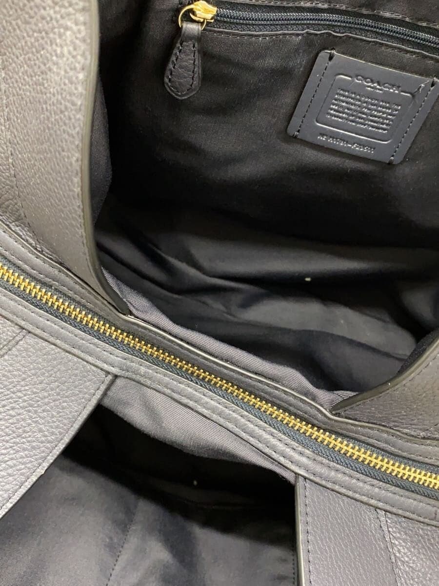 COACH Tote Bag Leather Navy F23511 6