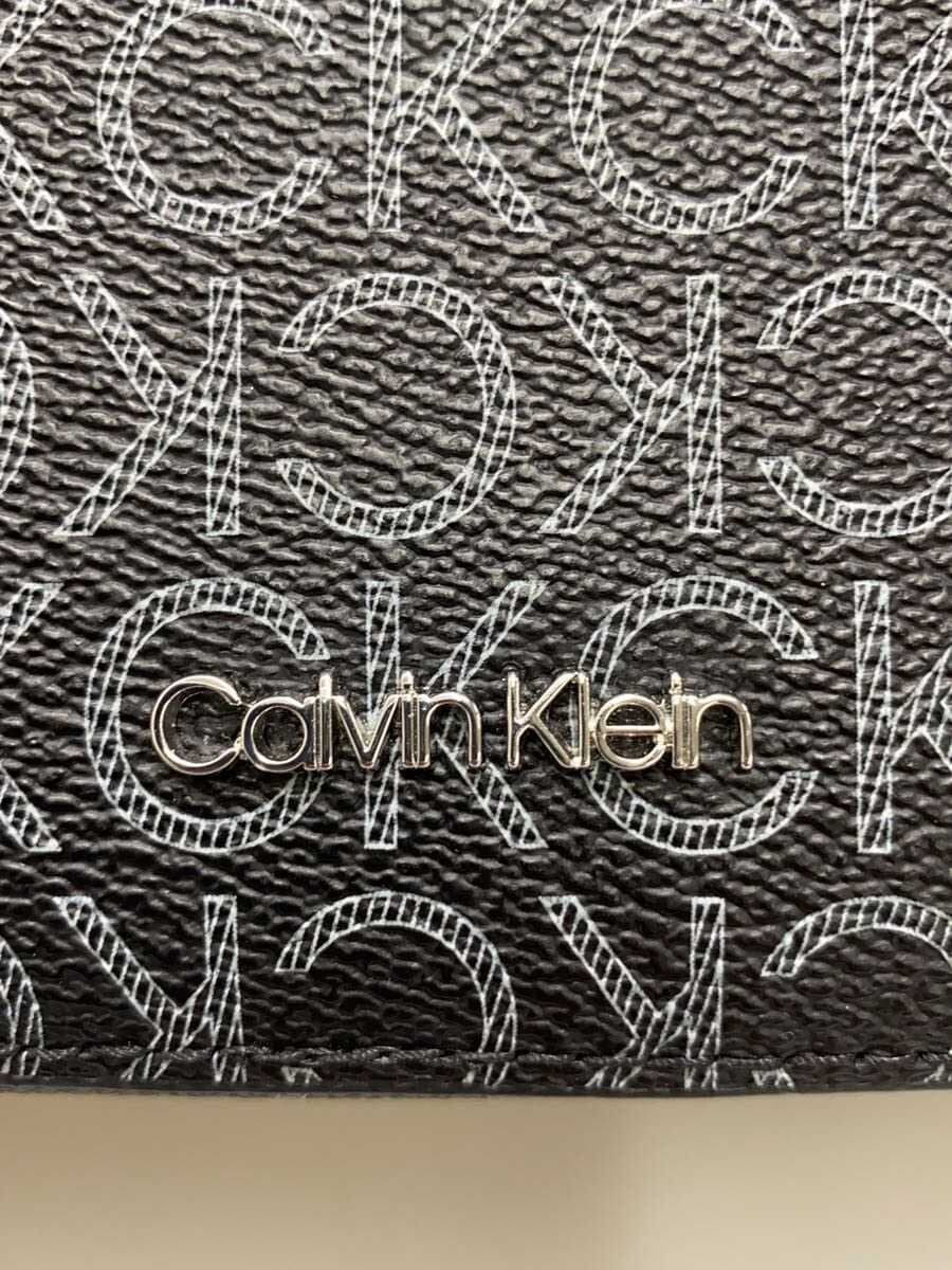 Calvin Klein Shoulder Bag PVC Black All-over Print 5