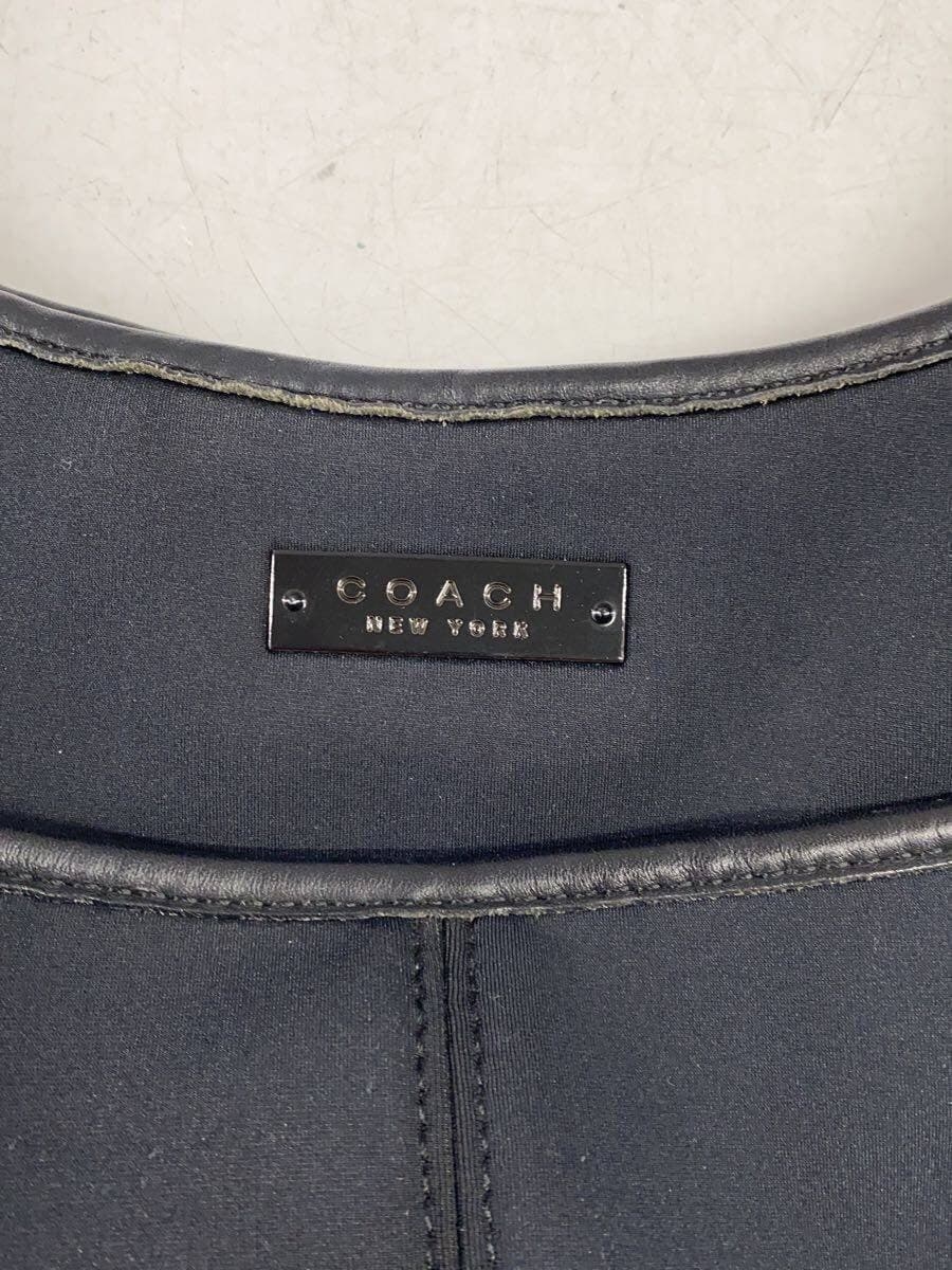 COACH Shoulder Bag PVC BLK Solid 6203 5