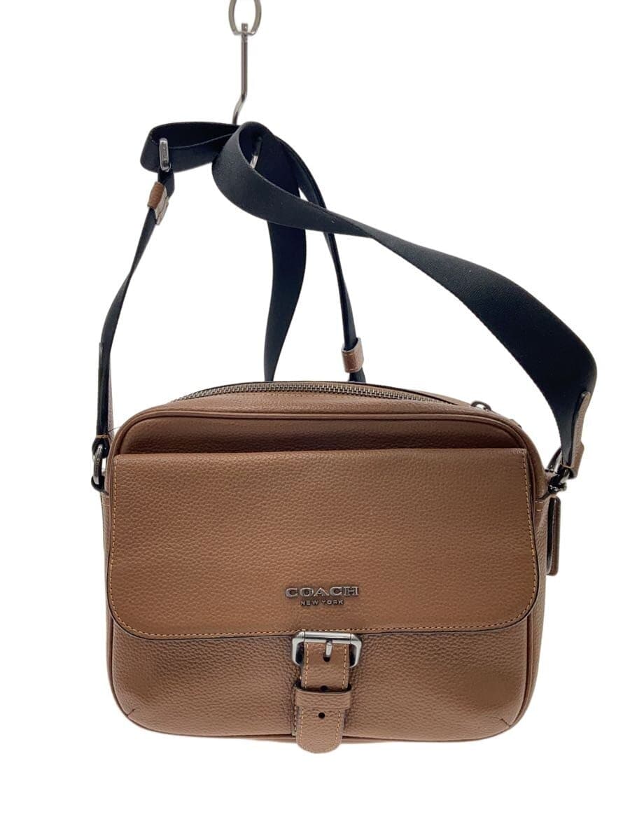COACH Hudson Crossbody Shoulder Bag Leather BRW Solid c5399