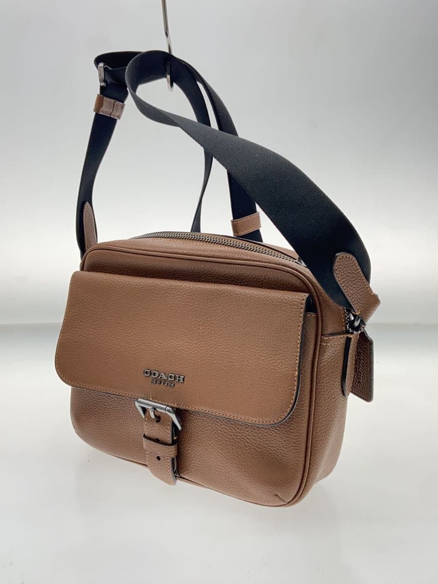 COACH Hudson Crossbody Shoulder Bag Leather BRW Solid c5399 2