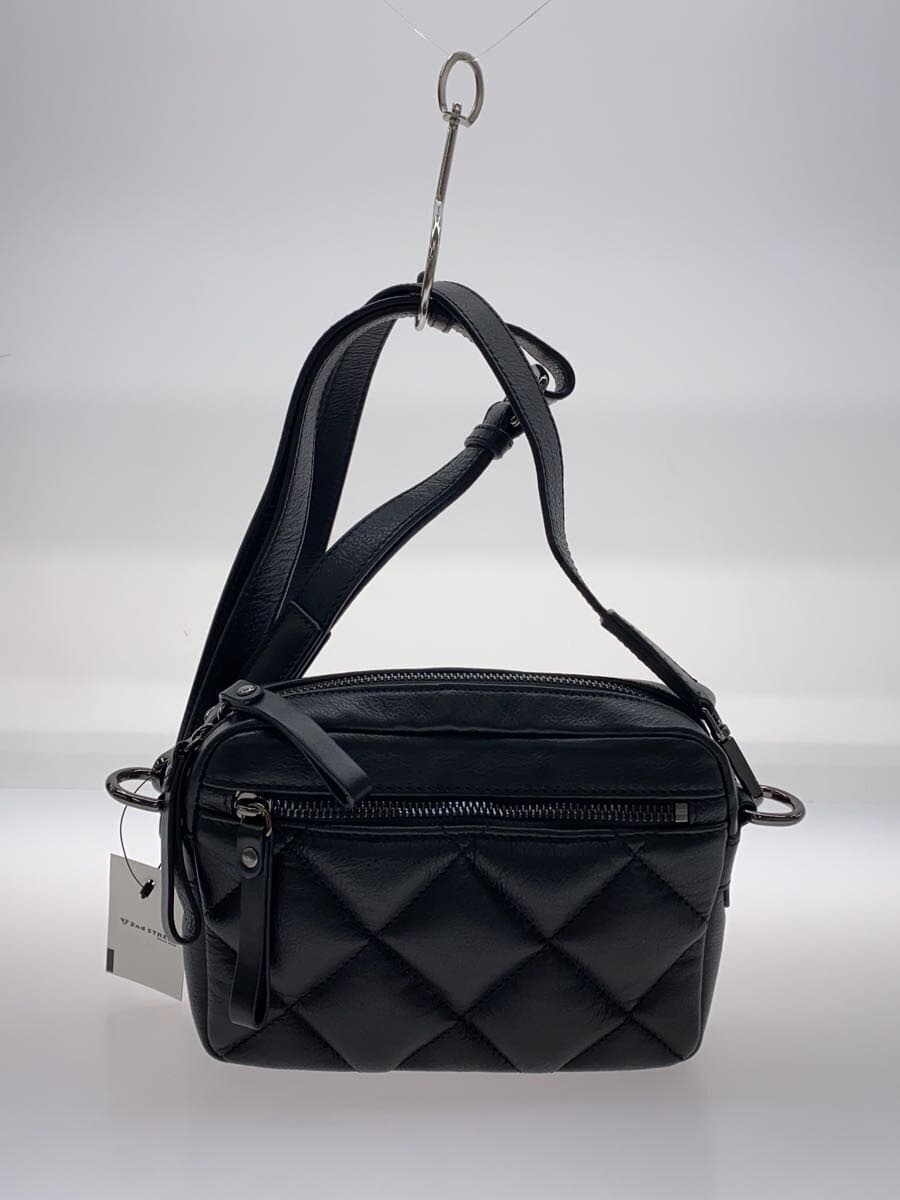 ANTONIO CRISTIANO Shoulder Bag Cowhide BLK Solid AC-360549 2-Way 3