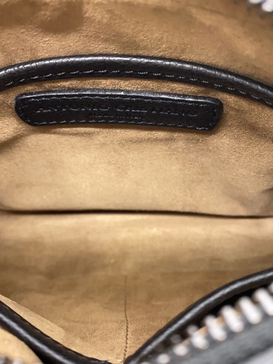 ANTONIO CRISTIANO Shoulder Bag Cowhide BLK Solid AC-360549 2-Way 6