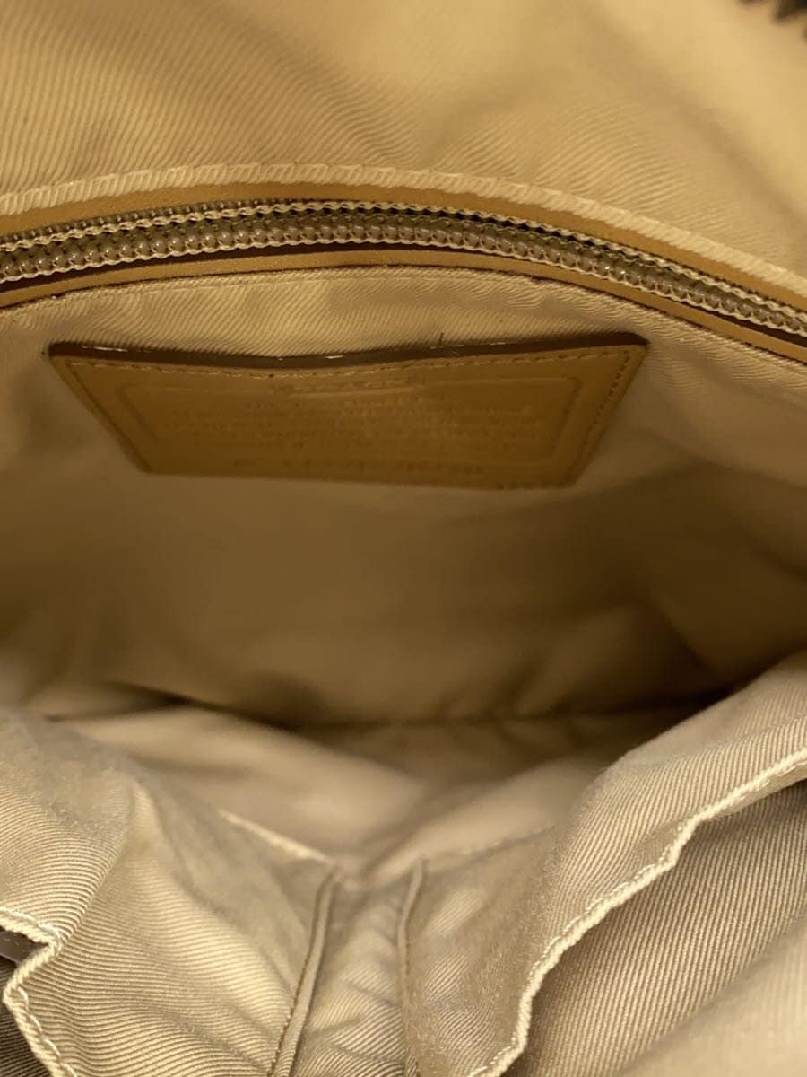 COACH Shoulder Bag Leather BEG Solid j1276-70710 6