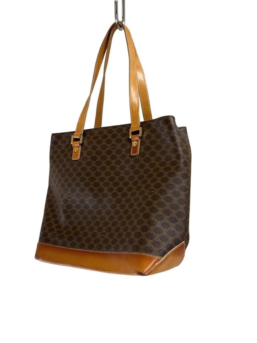 CELINE tote bag leather BRW all-over pattern CE00 13 Macadam pattern 2