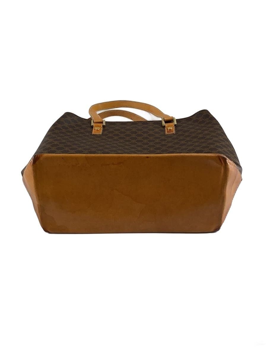 CELINE tote bag leather BRW all-over pattern CE00 13 Macadam pattern 4