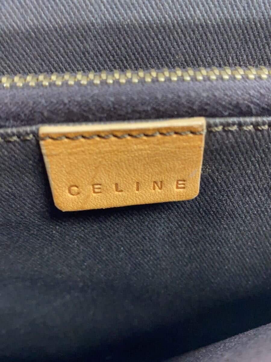 CELINE tote bag leather BRW all-over pattern CE00 13 Macadam pattern 5