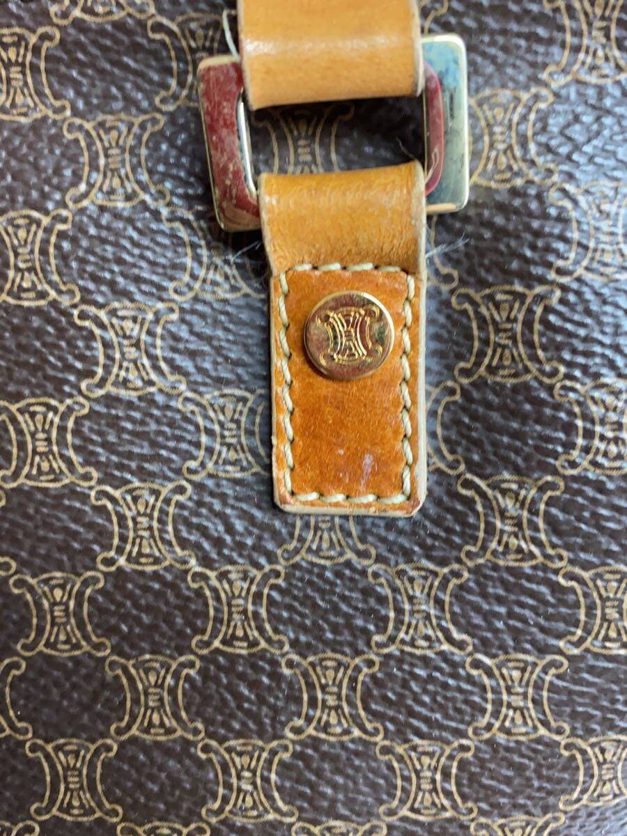 CELINE tote bag leather BRW all-over pattern CE00 13 Macadam pattern 7