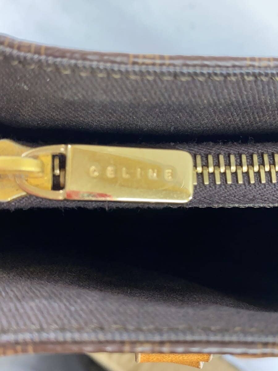 CELINE tote bag leather BRW all-over pattern CE00 13 Macadam pattern 8