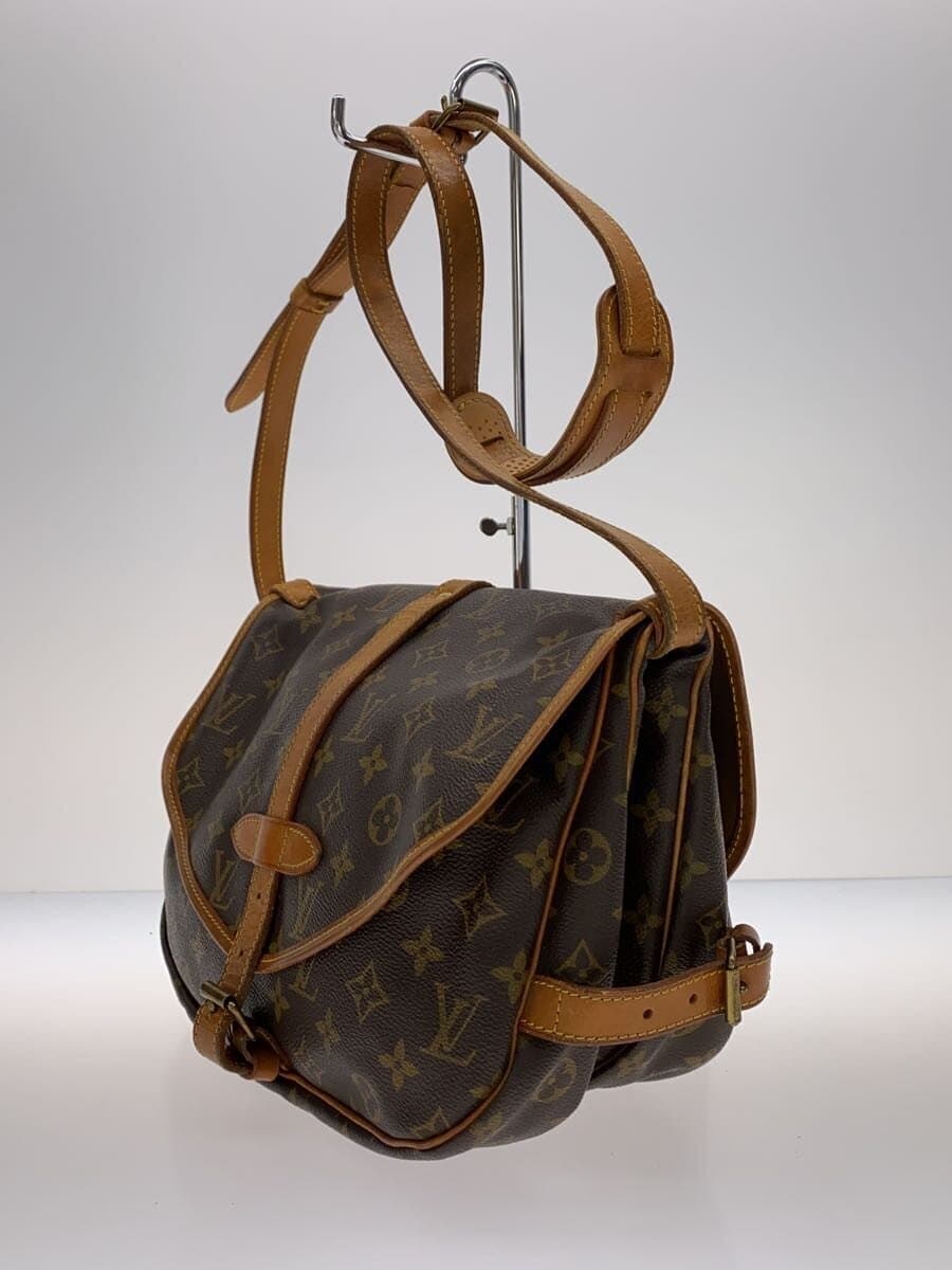 LOUIS VUITTON1)Saumur 30_Monogram Canvas PVC BRW All Over Pattern 2