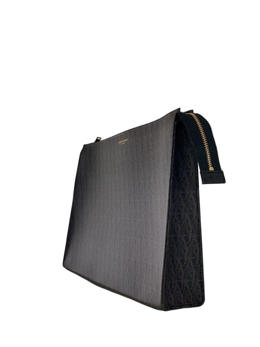 SAINT LAURENT Second Bag PVC BRW All Over Pattern 2