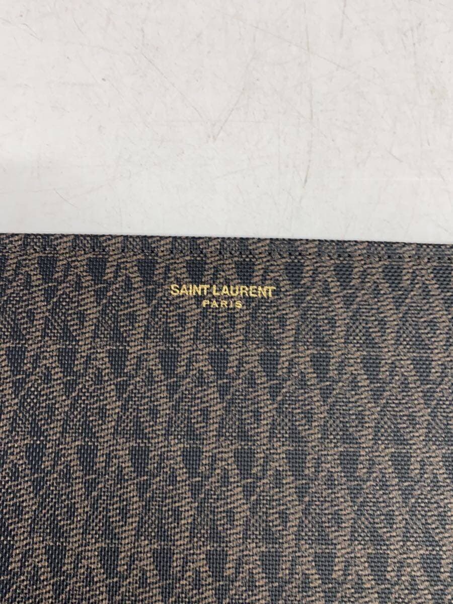 SAINT LAURENT Second Bag PVC BRW All Over Pattern 5