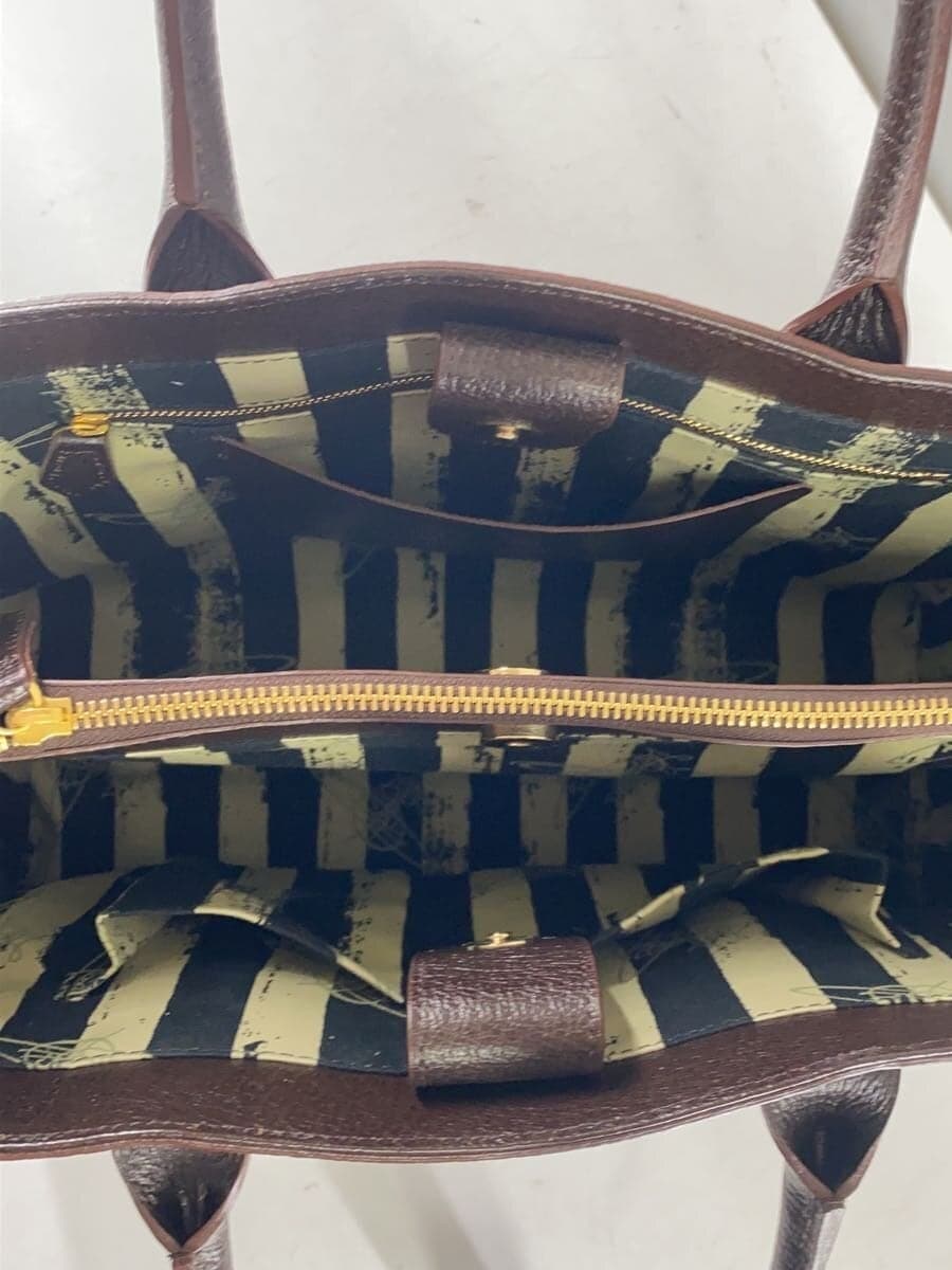 Vivienne Westwood Tote Bag Leather BRW Solid 6