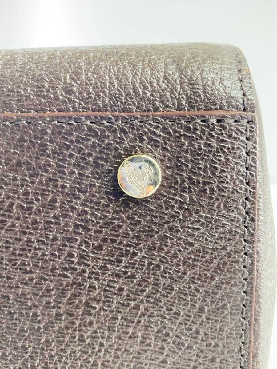 Vivienne Westwood Tote Bag Leather BRW Solid 9