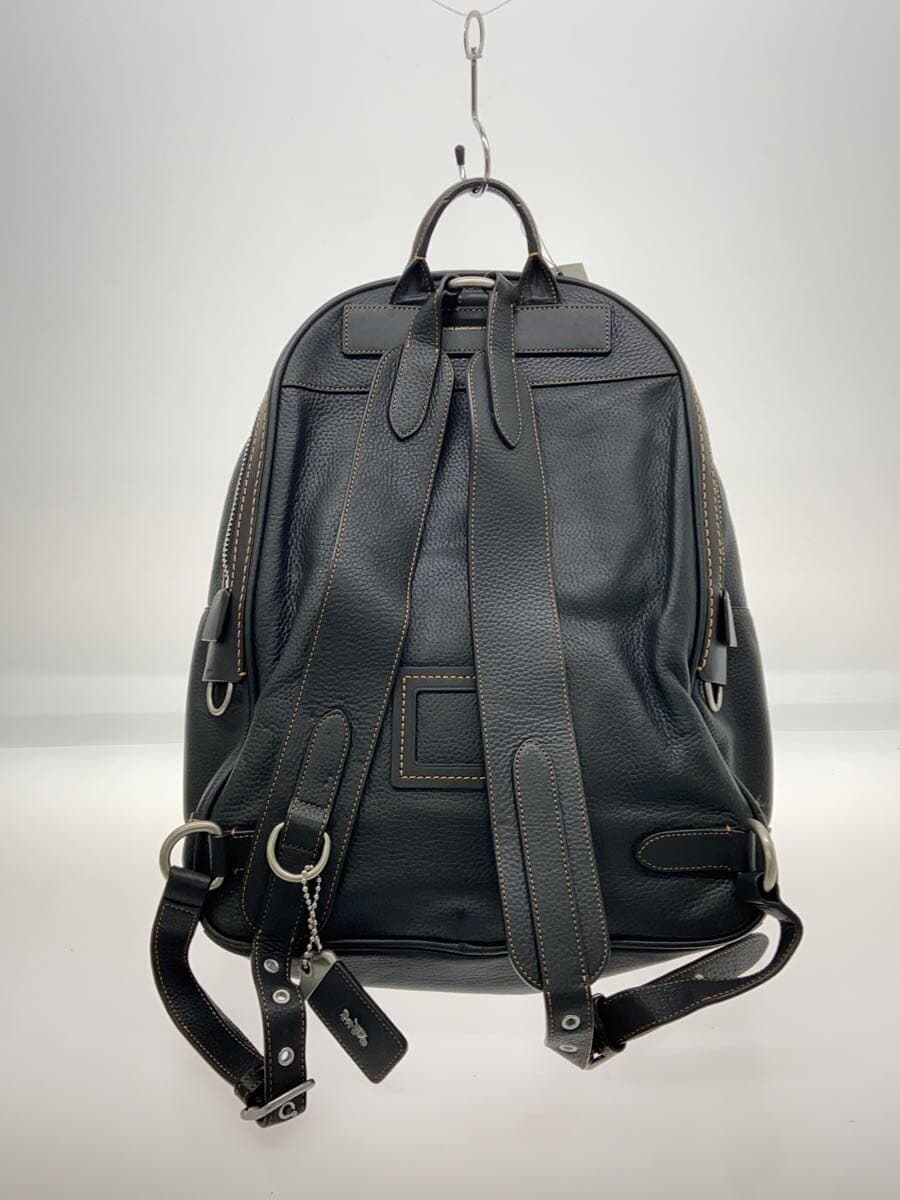 COACH Backpack Leather BLK Solid 57408 3