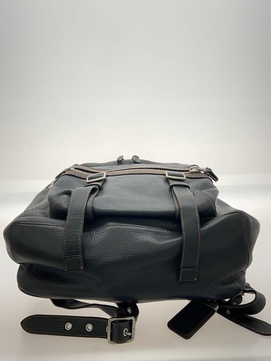 COACH Backpack Leather BLK Solid 57408 4