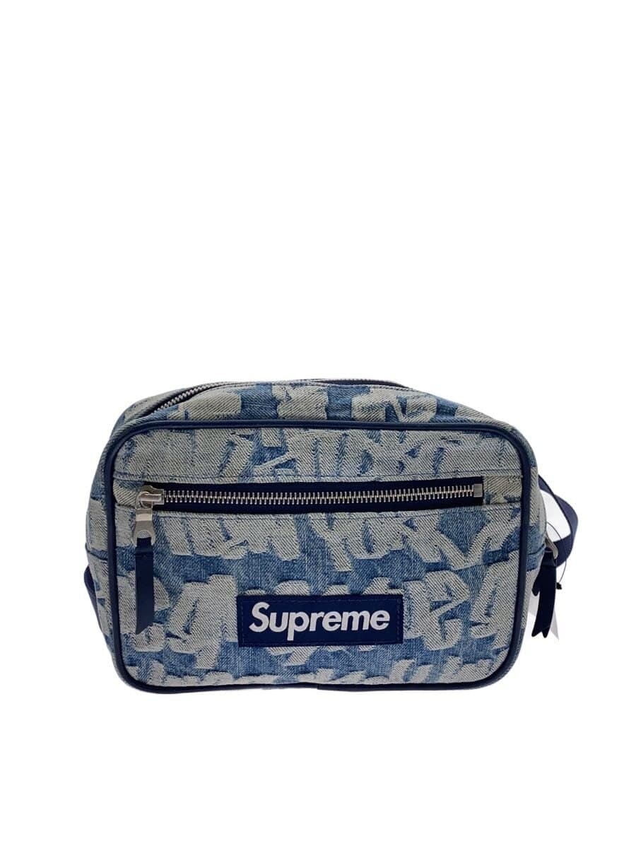 Supreme22ss Fat tip jacquard Shoulder bag Denim IDG All-over pattern