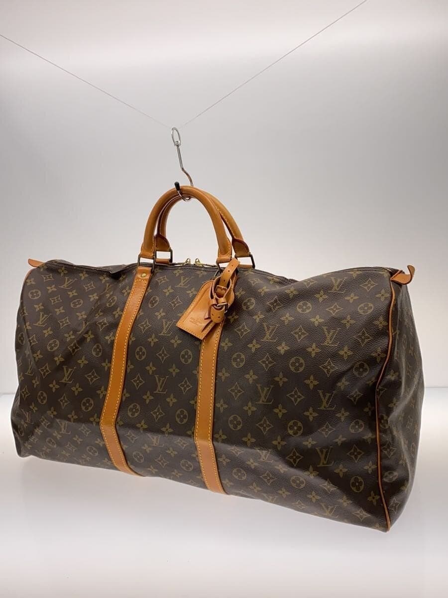 LOUIS VUITTON Boston Bag Leather CML Monogram 2