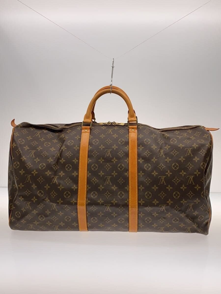 LOUIS VUITTON Boston Bag Leather CML Monogram 3