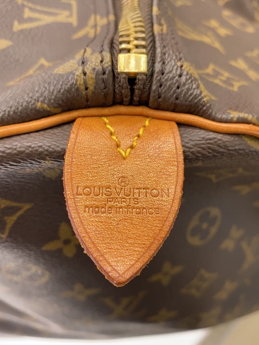 LOUIS VUITTON Boston Bag Leather CML Monogram 5