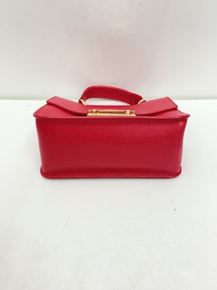 FURLA Shoulder Bag Leather RED G6808 4