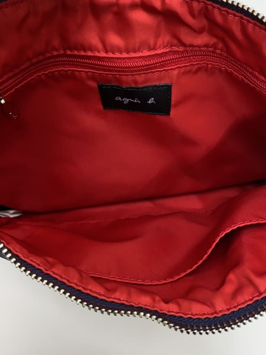 agnes b. Shoulder Bag Nylon NVY JS13-03 6