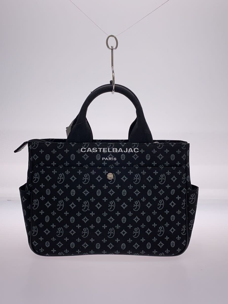 CASTELBAJAC handbag canvas BLK all-over pattern 3