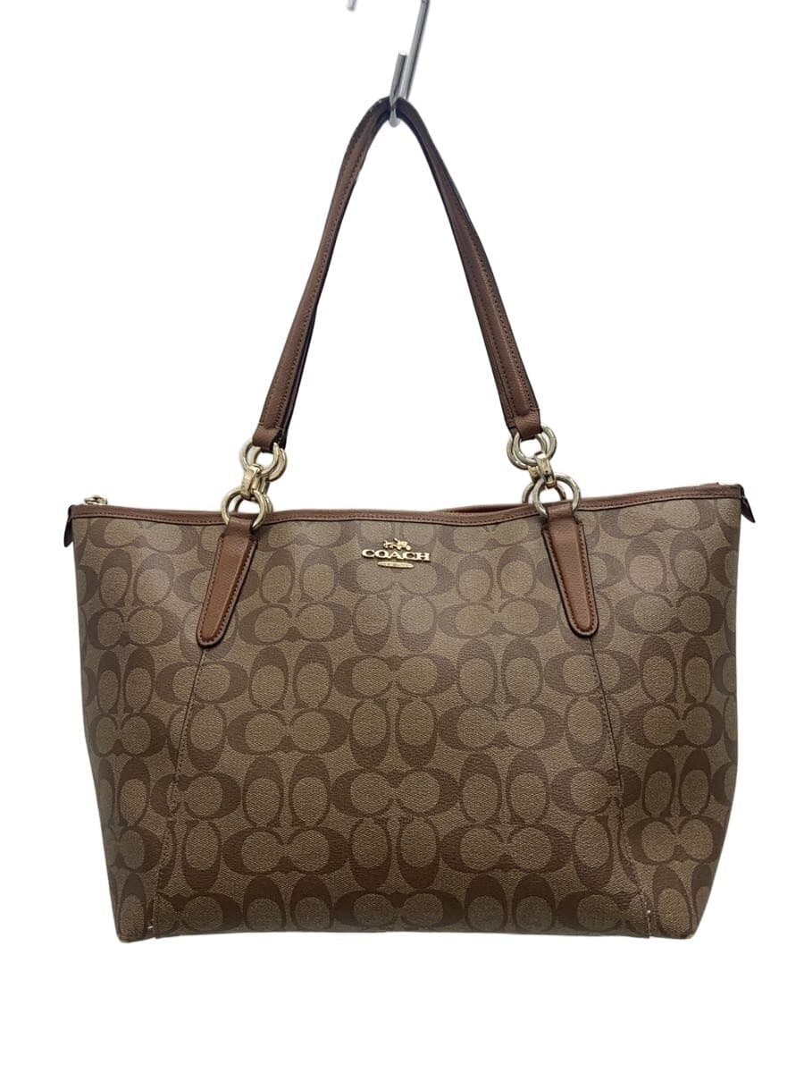 COACH Tote Bag_Signature_All-Over Print PVC BRW All-Over Print F55064